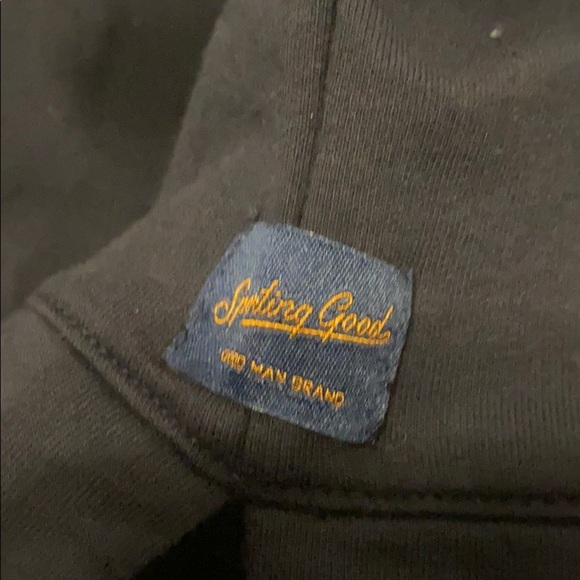 Good man brand Half zip navy pullover size XL - Picture 6 of 8